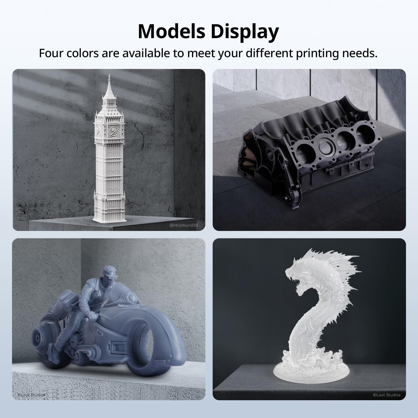 ANYCUBIC High Speed Resin 2.0, Żywica do Drukarek 3D, wysoka aktywność, niska lepkość, ultraszybkie drukowanie za pomocą drukarki 3D Anycubic Photon Mono M7 Pro (170 mm/h), Szary 1000G