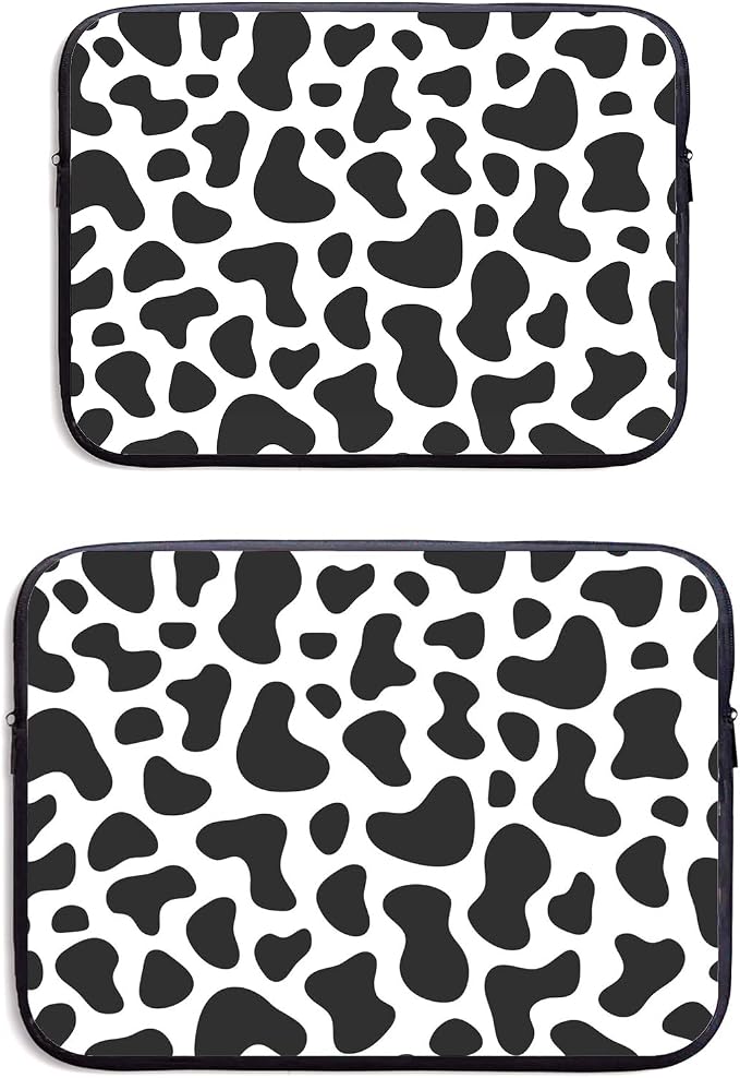 Funda de portátil con estampado vaca para laptop 13-15 pulg. miniatura 2