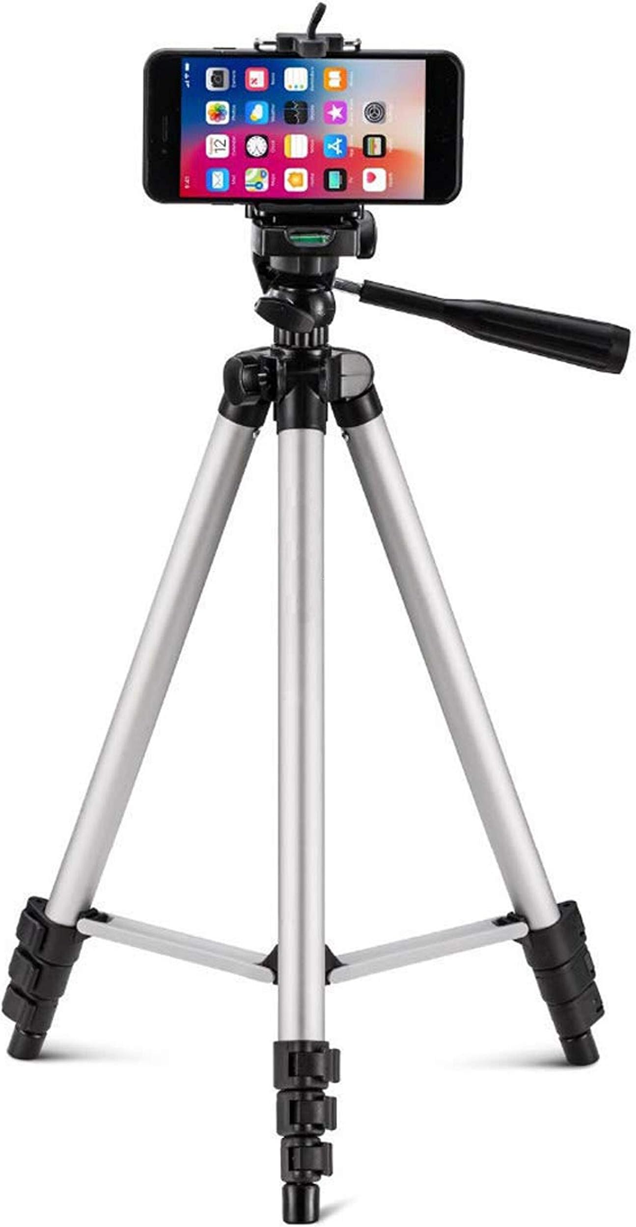 Tripod Stand with Bag by Prosmart | Aluminium Tripod Stand | Adjustable Tripod Stand | Portable and Foldable Tripod Stand | Mobile Clip & Camera Holder Tripod Stand