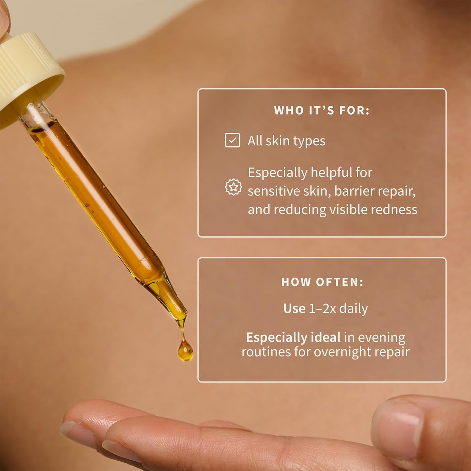 Bambu Earth Rosehip Repairing Face Serum - Facial Hydration and Face Moisturizer Rich in Vitamins - Nourishes Skin, Boosts Radiance and Restores Clarity for Sensitive Skin - Daily Skincare - 1 Fl oz - Image 3