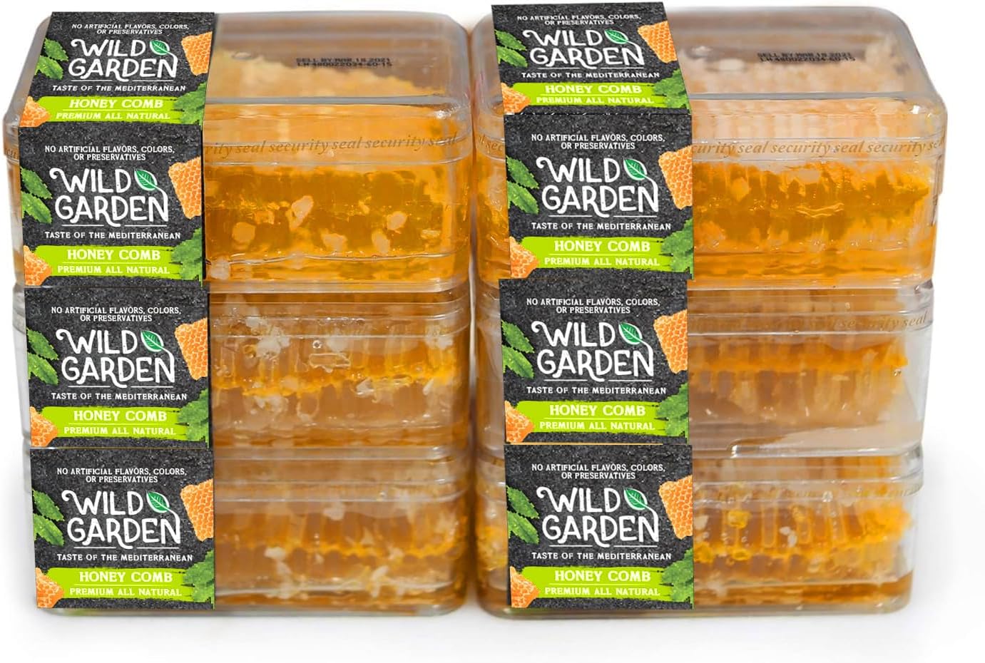 100% Pure Bee Honeycomb 7.05 Oz - No Additives, No Preservatives, Fresh From The Farm! 7.05 oz Pack of 6 - Perfect for Toast & Tea - Health-Conscious Treat