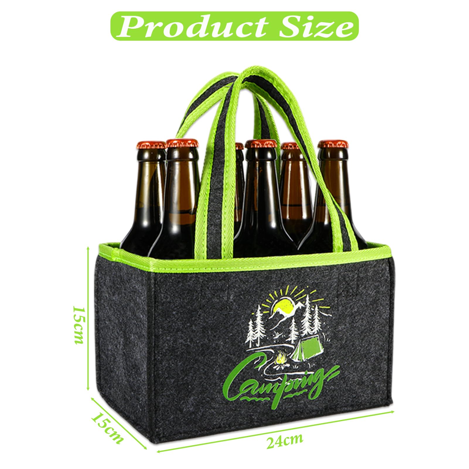 Anicy Camping Campervan Gifts for Women and Men Beer Gifts Bag 6 Bottles, Caravan Motorhome Camping Accessories - Image 3