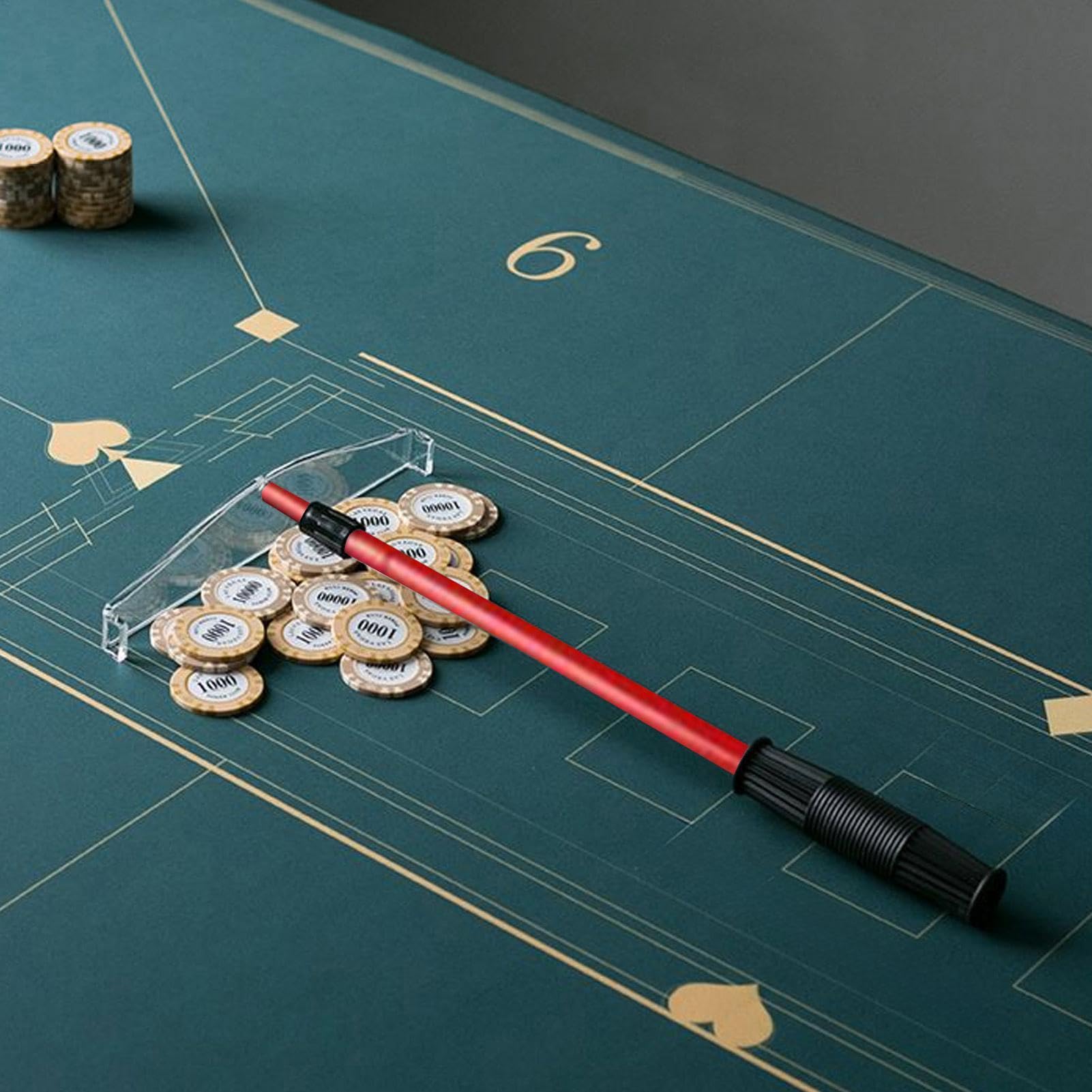 Spingi-fiches Da Poker - Bastone Da Raccolta Telescopico, Rastrello Retrattile | Fornitura Per Casinò In Metallo, Erpice Portatile, Accessorio Per Putter Di , Attrezzatura Per La Progettazione Di