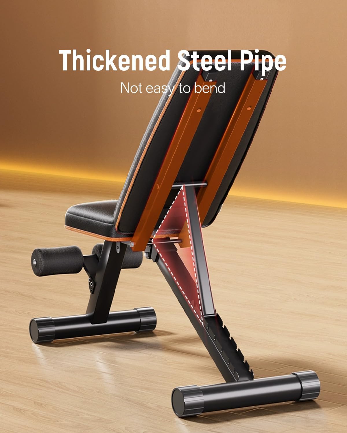 Adjustable Weight Bench,Adjustable weight bench, Multi-Functional Foldable workout Bench Press with 660 LBS Capacity, Strength Training Equipment gym for Home, Full heavy duty fitness bench gym at home.