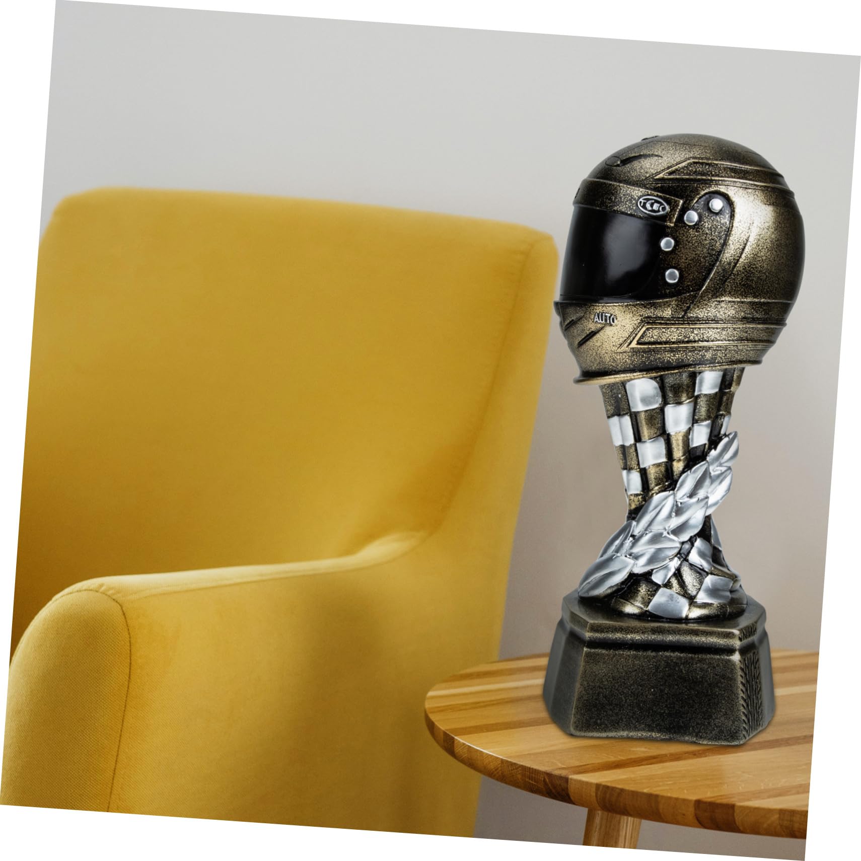 GALPADA Motorrad-Wettbewerb-siegerpokal Aus Kunstharz Helmförmiger Pokal Für Auszeichnungen Als Belohnung Für Gewinner Und Tischdeko Für Preisverleihungen