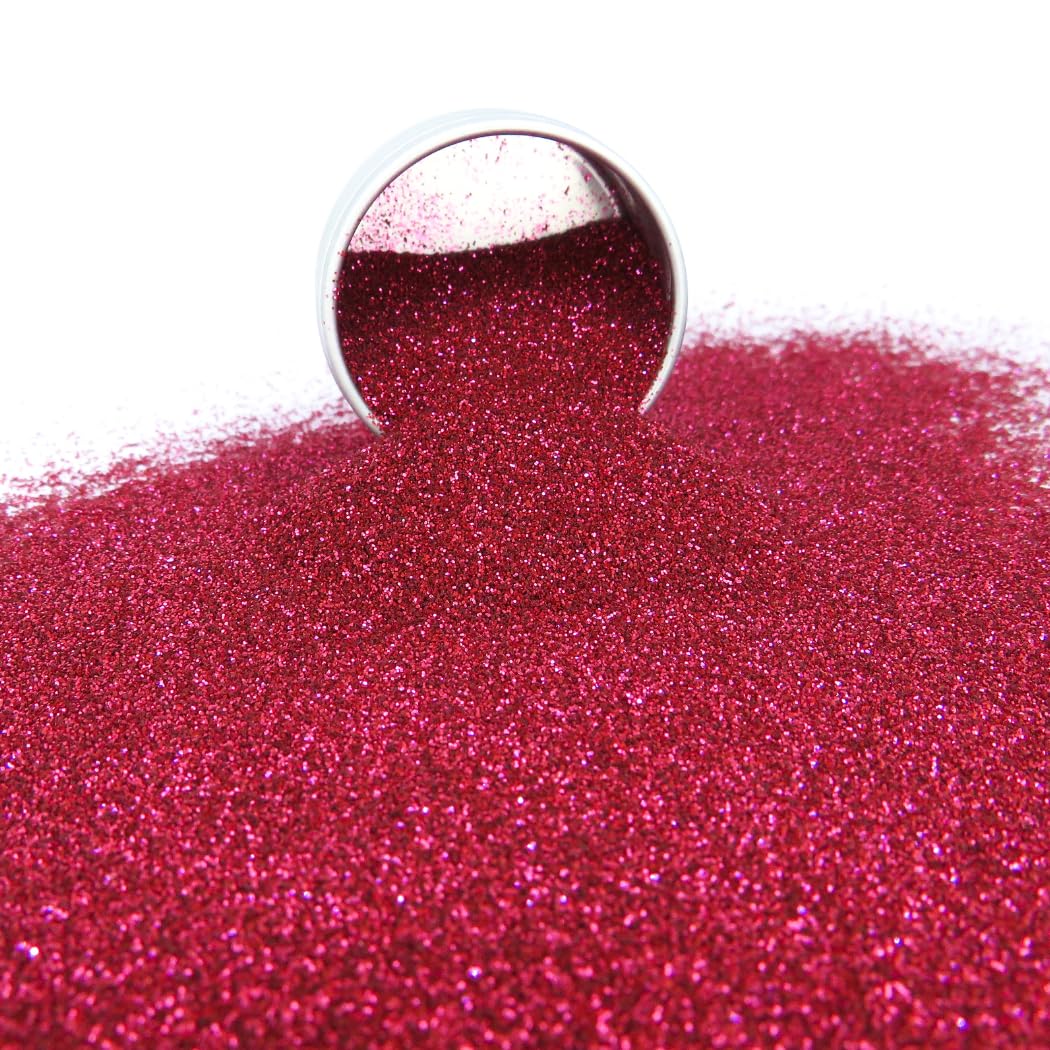 Fine Glitter Makeup - Biodegradable Eco Glitter for Face Body, Hair and Nails - Blush Red Fine - 6 Grams - Image 2