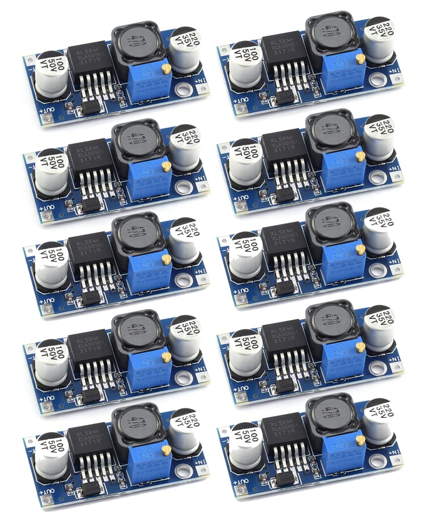 Shockley XL6009 DC-DC Boost Converter Module 3V-32V to 5V-35V 4A Adjustable Step-up Voltage Regulator 5V 9V 12V 24V Power Supply Module (XL6009 Boost - 10 Piece)-picture-13