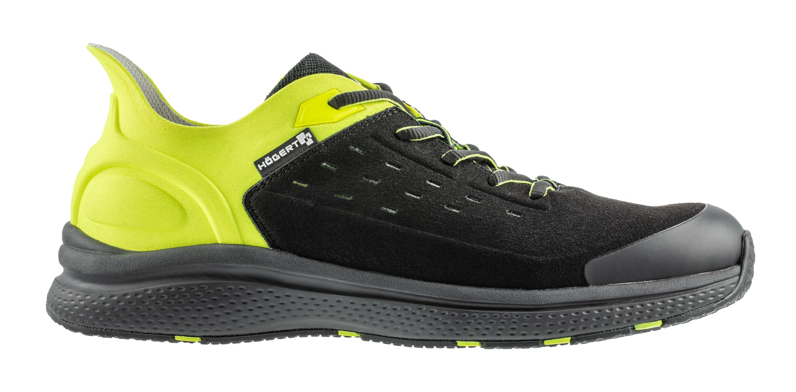 Högert Technik, Sauten Leichte Sicherheitsschuhe O1 FO SR Schwarz/Gelb Hi-Vis 42, Scarpe Antinfortunistiche Leggere, Nero Giallo, EU