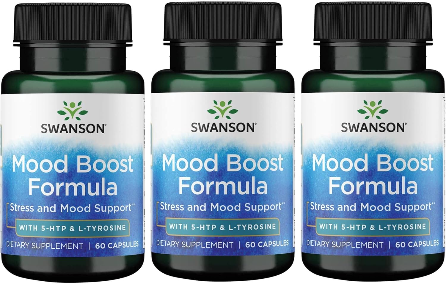 Swanson Mood Boost Formula with 5Htp & LTyrosine 60 Caps