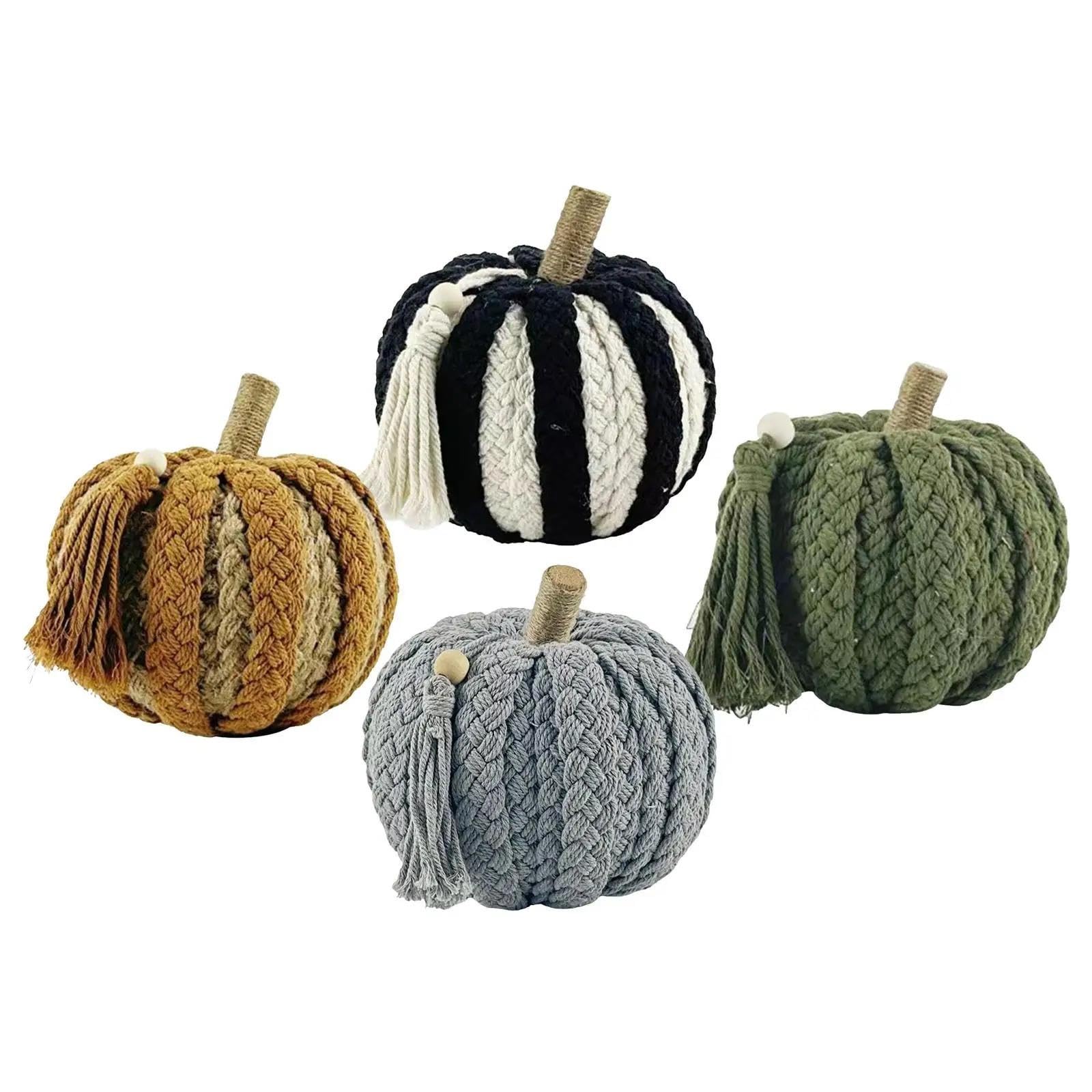 Calabazas Artificiales Calabazas Artificiales Tejidas a Mano