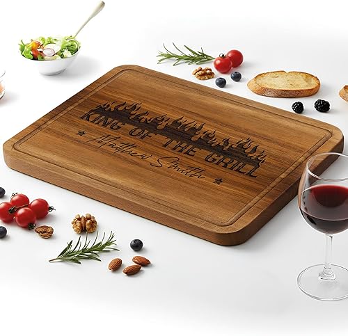 Miniatura 8 de Tabla de corte personalizada para barbacoa, regalo de Navidad para hombres, regalos de Navidad para papá, abuelo, hijo, marido, mejor regalo para