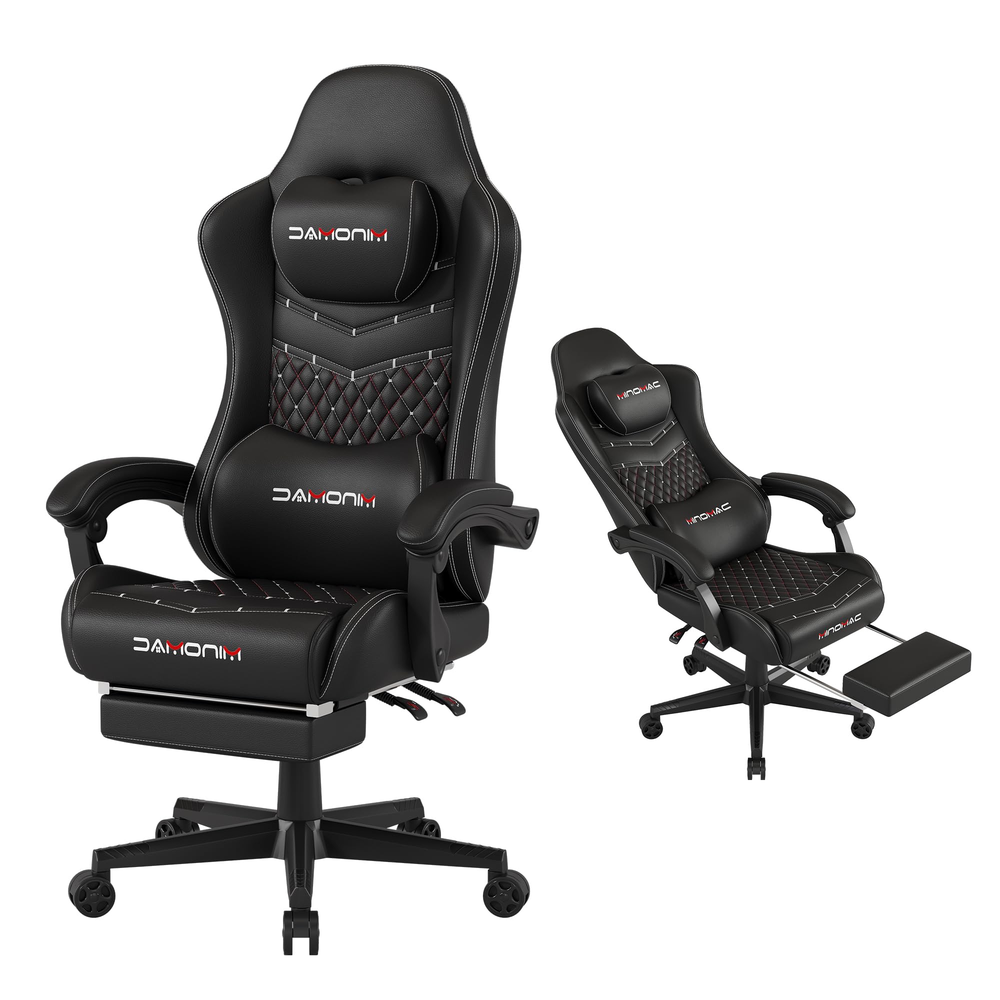 Photo 1 of MINOMAC Gaming Chair - 400lbs Capacity, Black