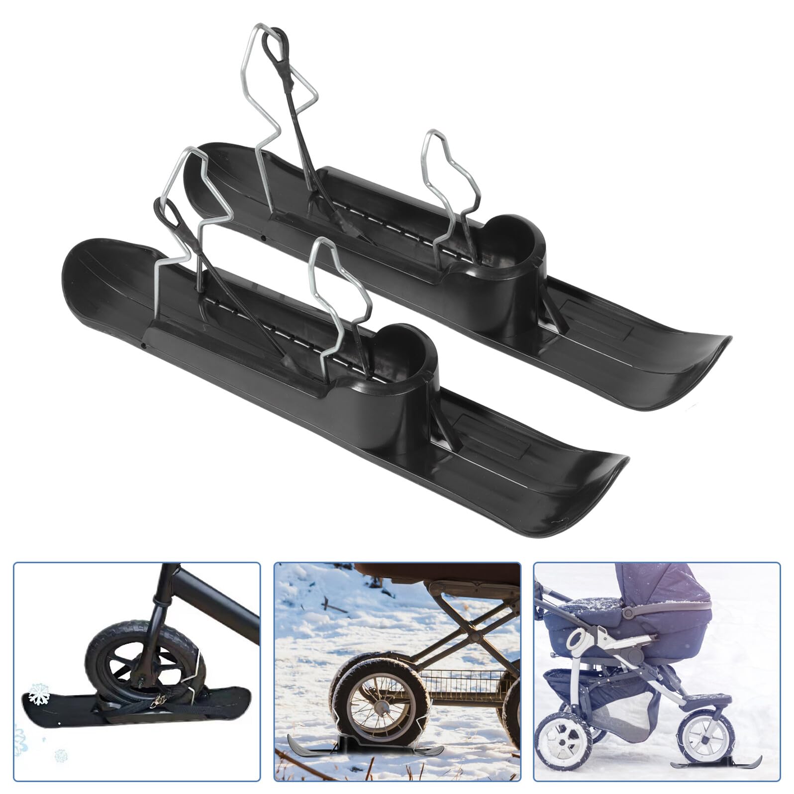 Hemobllo Juego de Repuestos para Patinete Infantil Tabla de Snowboard y Trineo de Nieve Accesorio Antideslizante Compatible Mayoría de Scooters para Suministros de Invierno para
