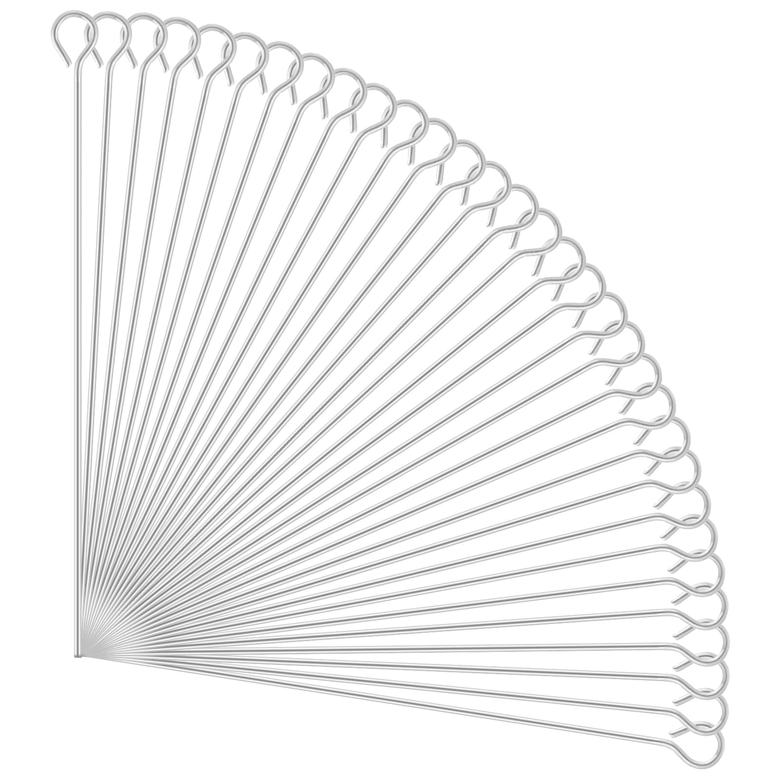 TIESOME Mini Metal Wire Eyepins, 200 PCS 45mm Eye Pins Silver Beading Small Open Eye Head Pins Flat Eye Pins Jewelry Making Pin Straight Eye Pins for Craft Earring Bracelet Necklace Pendant Supplies