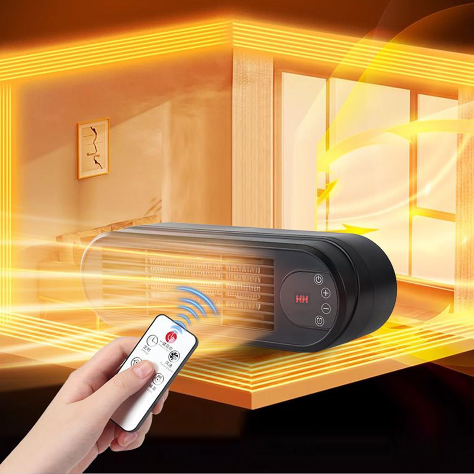 Calentador Mini Calentador Portátil con 2 Modos de Calefacción | Máquina De Calefacción Eléctrica Para Oficina Acampada Tienda Garaje Baño Coche Invierno