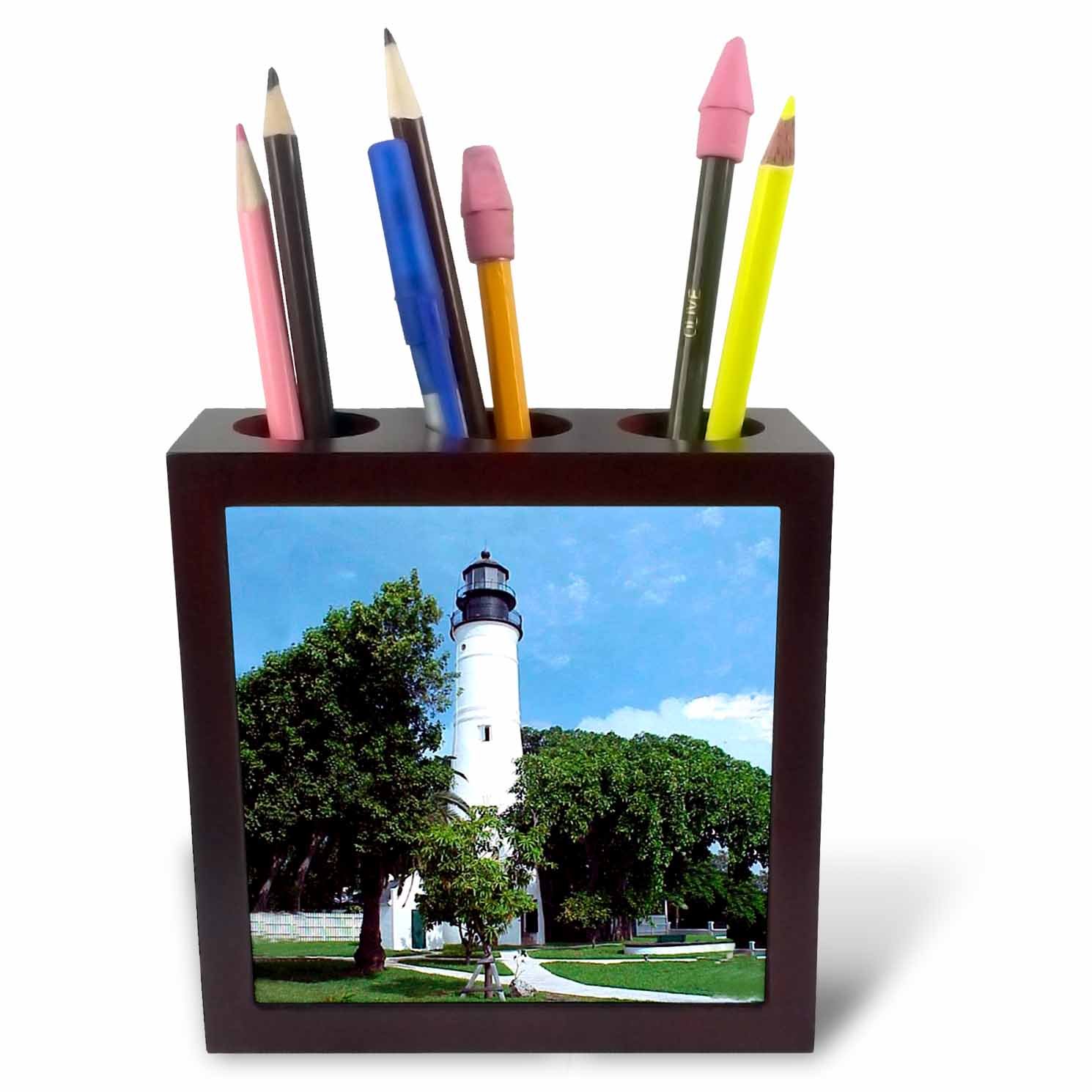 Porte-stylo phare 3dRose Key West fini le bureau en désordre