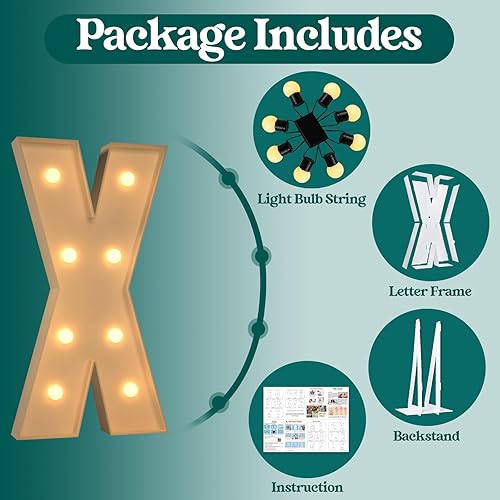 Miniatura 154 de Números iluminados grandes de 4 pies, números de marquesina 2 para decoraciones de cumpleaños de 21 para niños y niñas, números gigantes iluminados