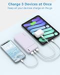 AsperX Banque d'électricité 2 Faites votre valise, 10000mAh USB C Chargeur portable pour iPhone, Batterie portable avec 3 Sorties, Voyage Essentiels Batterie Pack Banque d'alimentation pour iPhone Series, Smartphones, écouteurs et plus encore