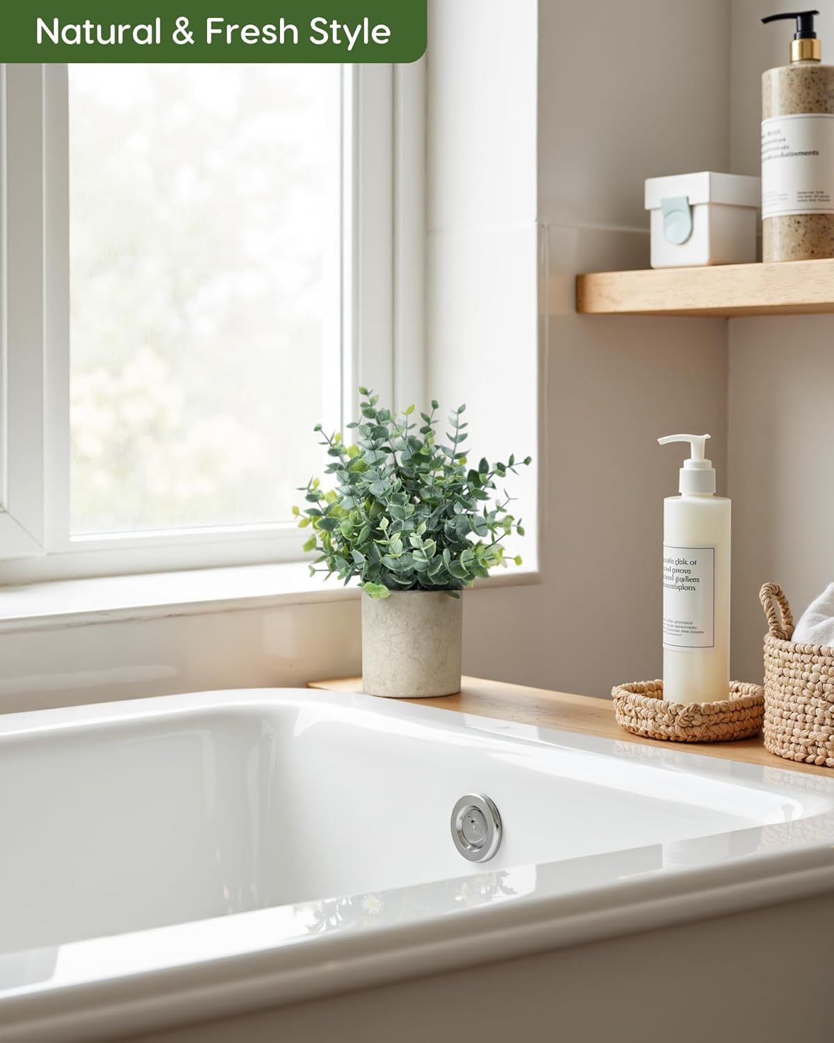 Velener 2 Pcs Small Fake Plants Eucalyptus, Artificial Plants Indoor for Shelf, Potted Eucalyptus Plants for Home/Bathroom/Pottery Barn/Desk/Farmhouse/Coffee Table Decor (Sage Green) - Image 6