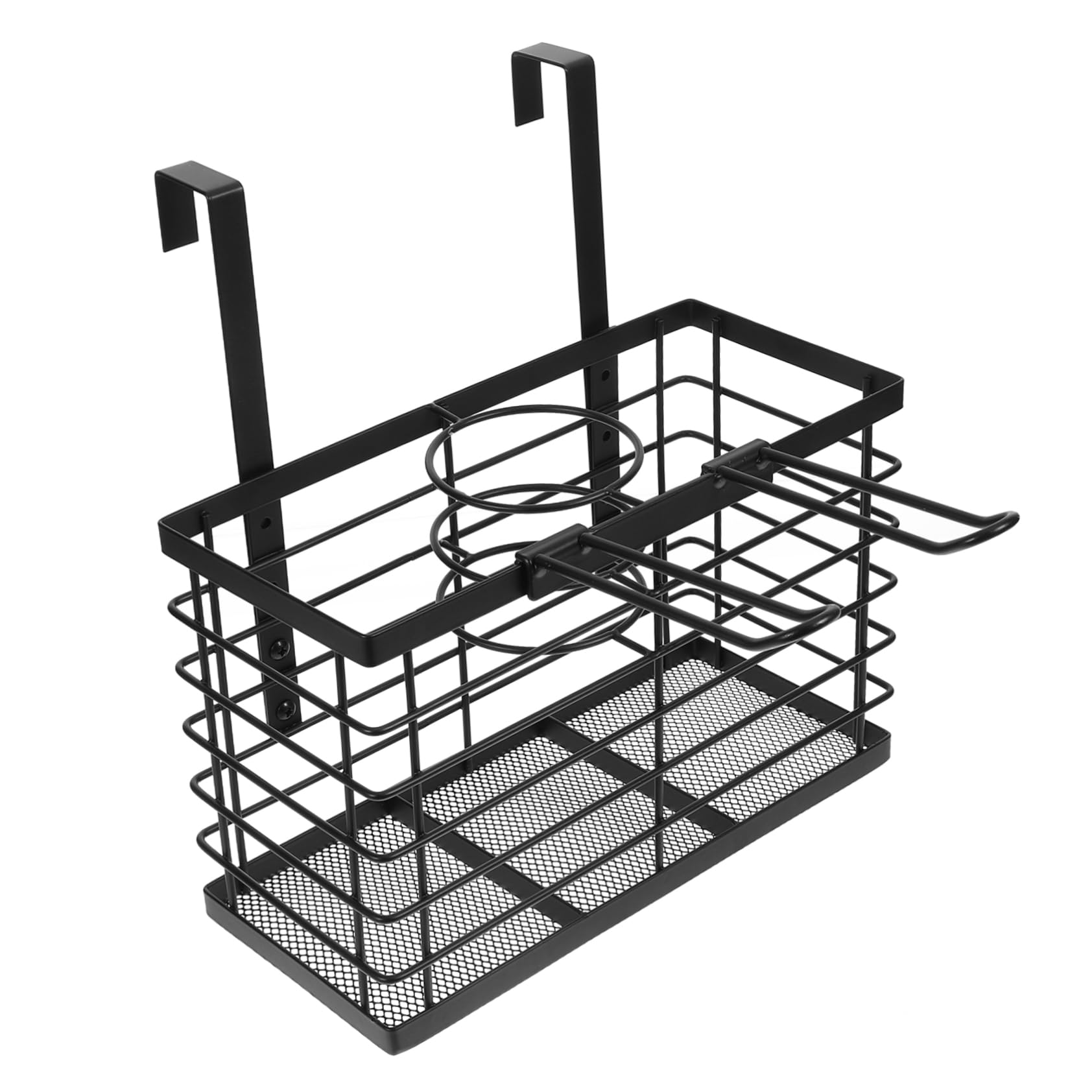 Ciieeo Hair Dryer Rack Door Mount Storage Plastic Hair Tool Organizer Space Saving Easy Install