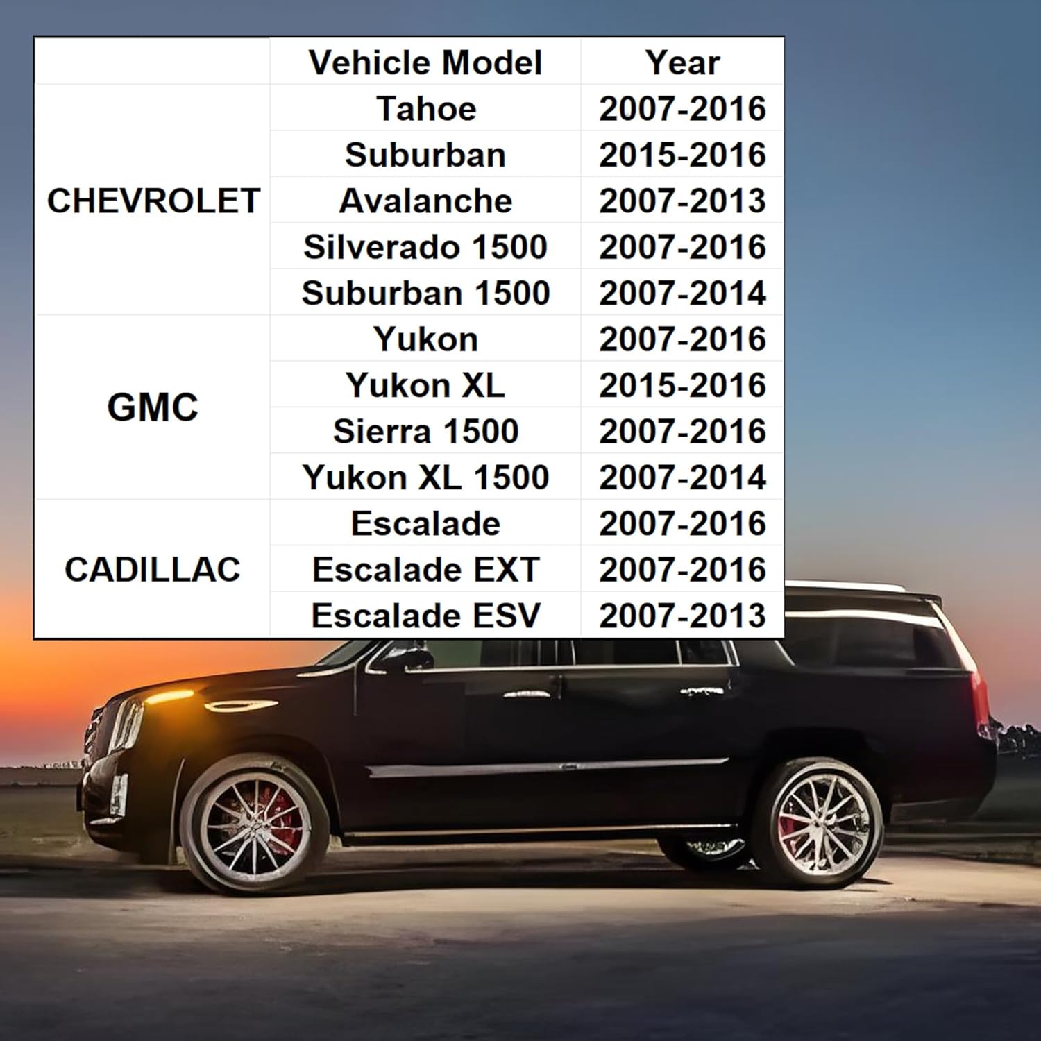 K700432 Front Stabilizer Link Kit Pair for 2007-2016 Chevy Silverado/GMC Sierra, Escalade, Avalanche, Suburban, Tahoe Yukon | Heavy-Duty Sway Bar End Links Driver & Passenger Side