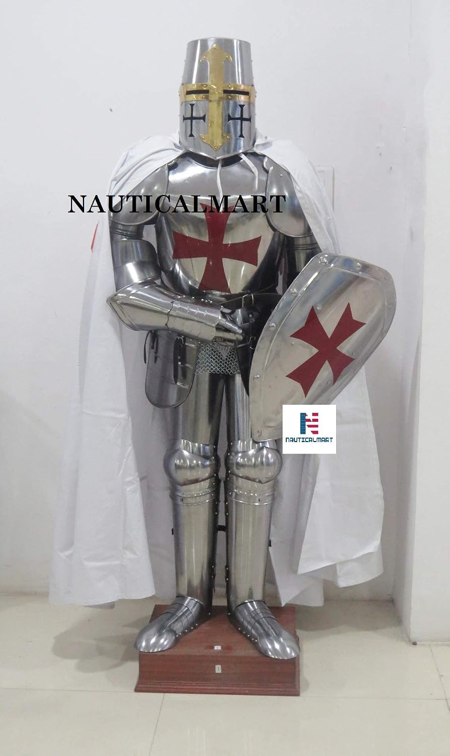 NauticalMart Medieval Knight Suit of Armor Crusader Full Body Armor Halloween Costume