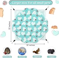 Vista 2 de Boao 2 piezas Hamaca para conejillo de indias y rata, Hamaca colgante para conejillo de indias, hámster, hurón, Accesorios para animales pequeños