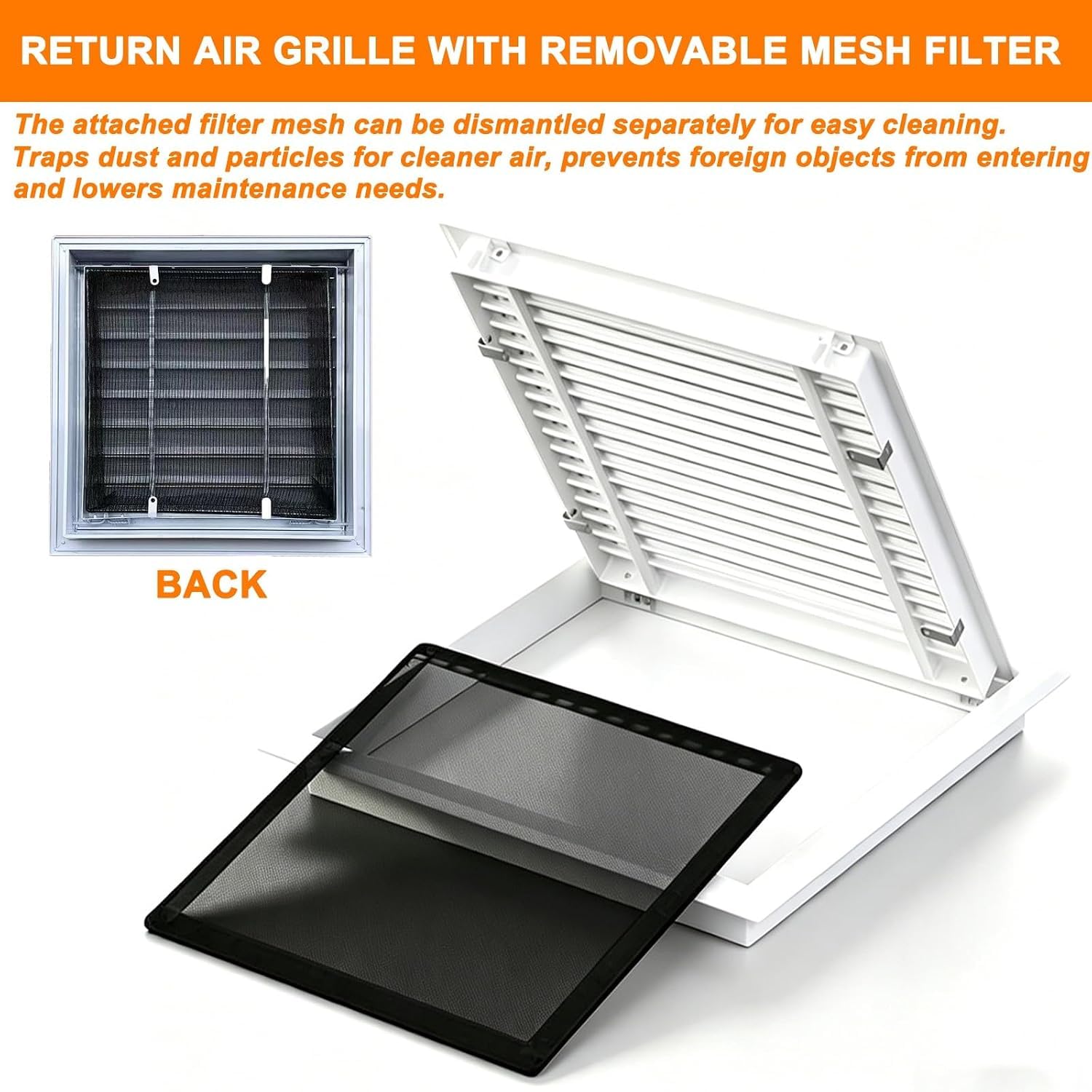 Grille De Ventilation en Aluminium pour Mur Et Plafond, Cache-Conduite Décoratif avec Grille De Filtration, Idéal pour La Maison, Le Bureau, Lhôtel Et La Chambre. Gray 10x30in