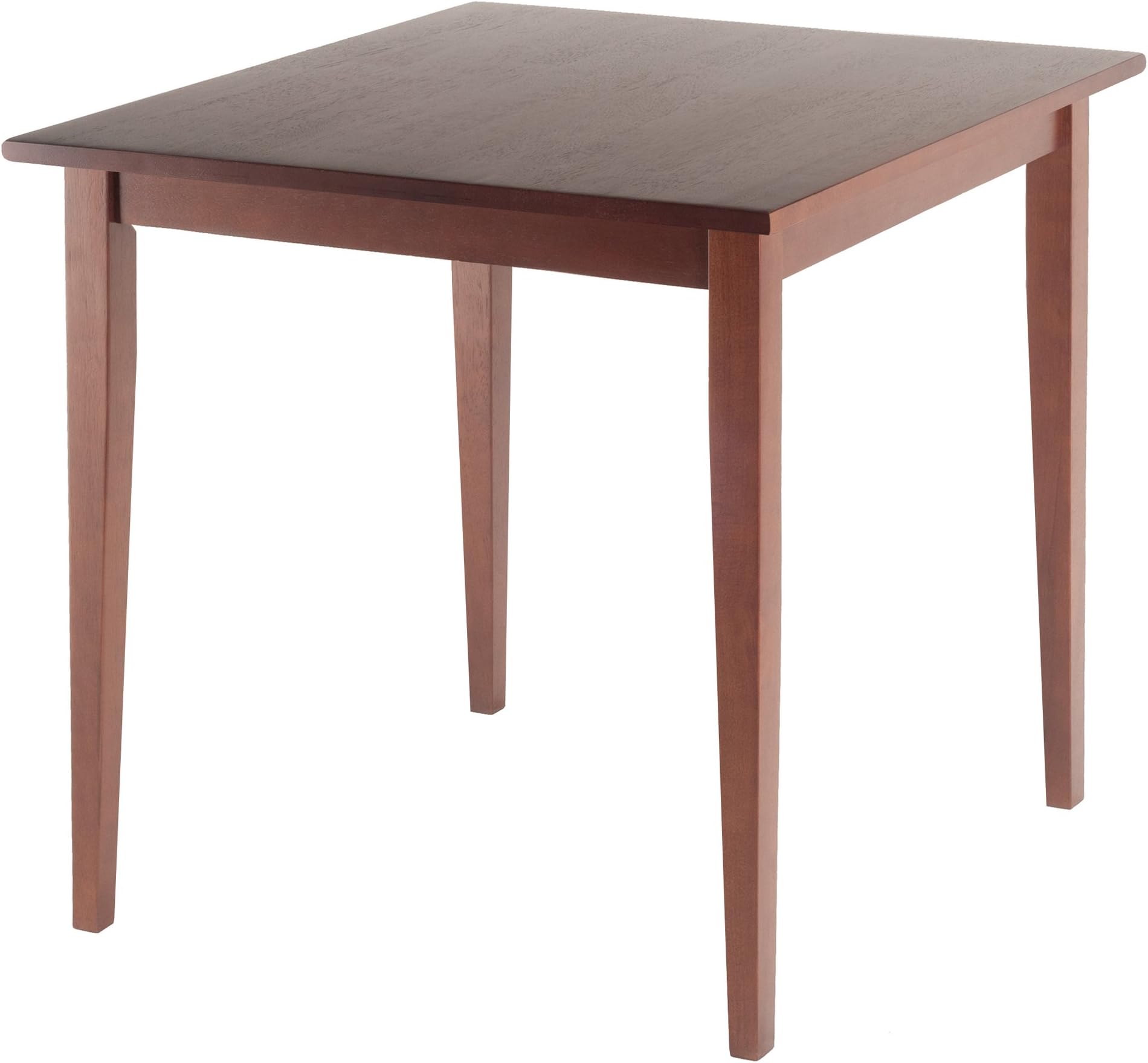 Winsome Groveland Wooden Square Dining Table, 29" in Walnut, Practical & Elegant Table for Eating, Study, Work, Sturdy Furniture for Kitchen, Dining Room, Office, Entryway