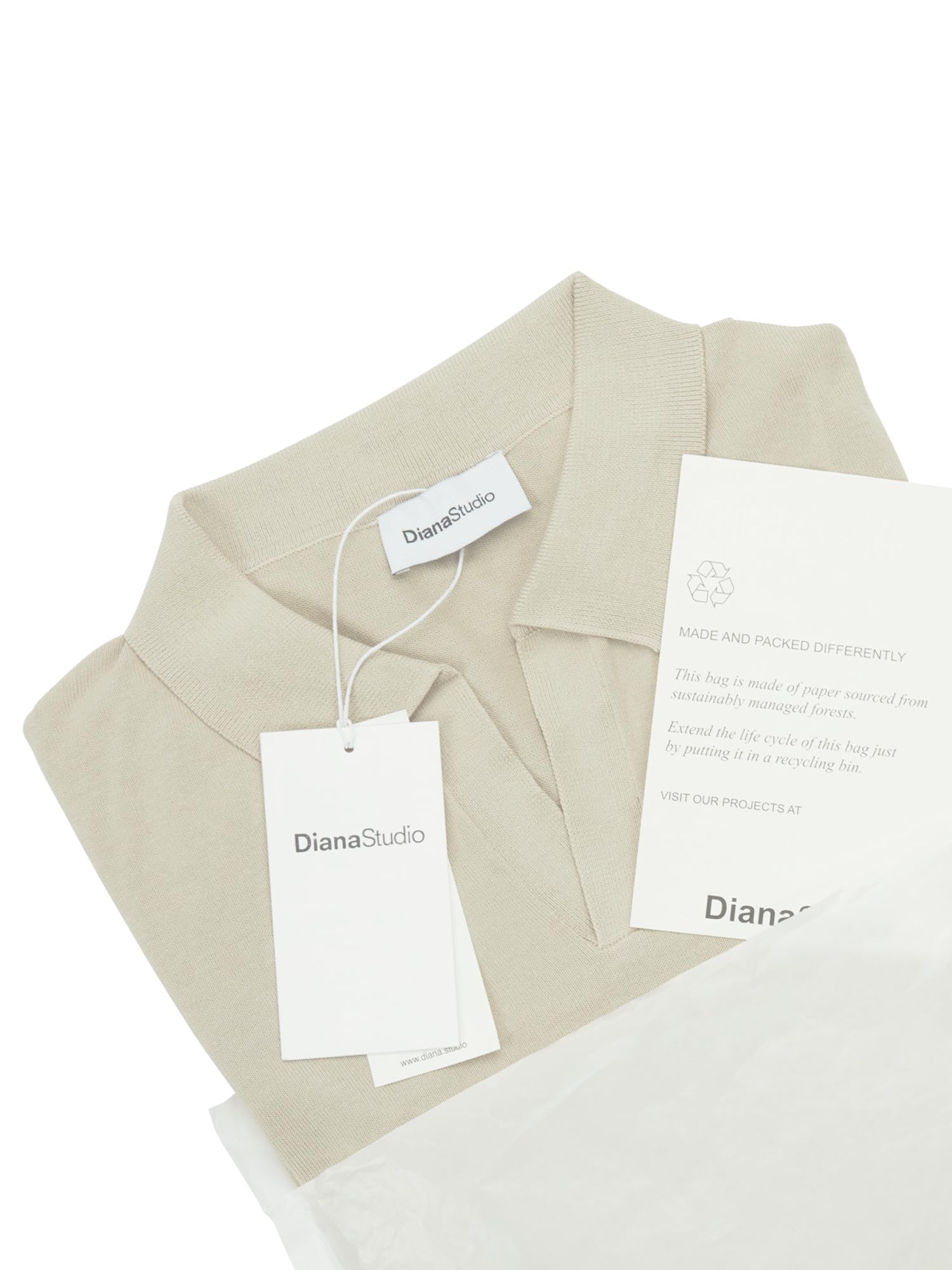 Diana Studio - Polo Rasata in Maglia Senza Bottoni, Uomo, 100% Cotone Leggero Extra Ritorto, Maniche Lunghe, Casual Fit