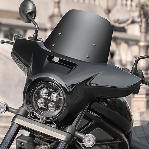 Miniatura 6 de Parabrisas de motocicleta para Honda Rebel CMX CM 1100 CMX1100 CM1100 CM1100 2018 2019 2020 2021 2022 2023 2024 2025 Cruiser, protector deflector de