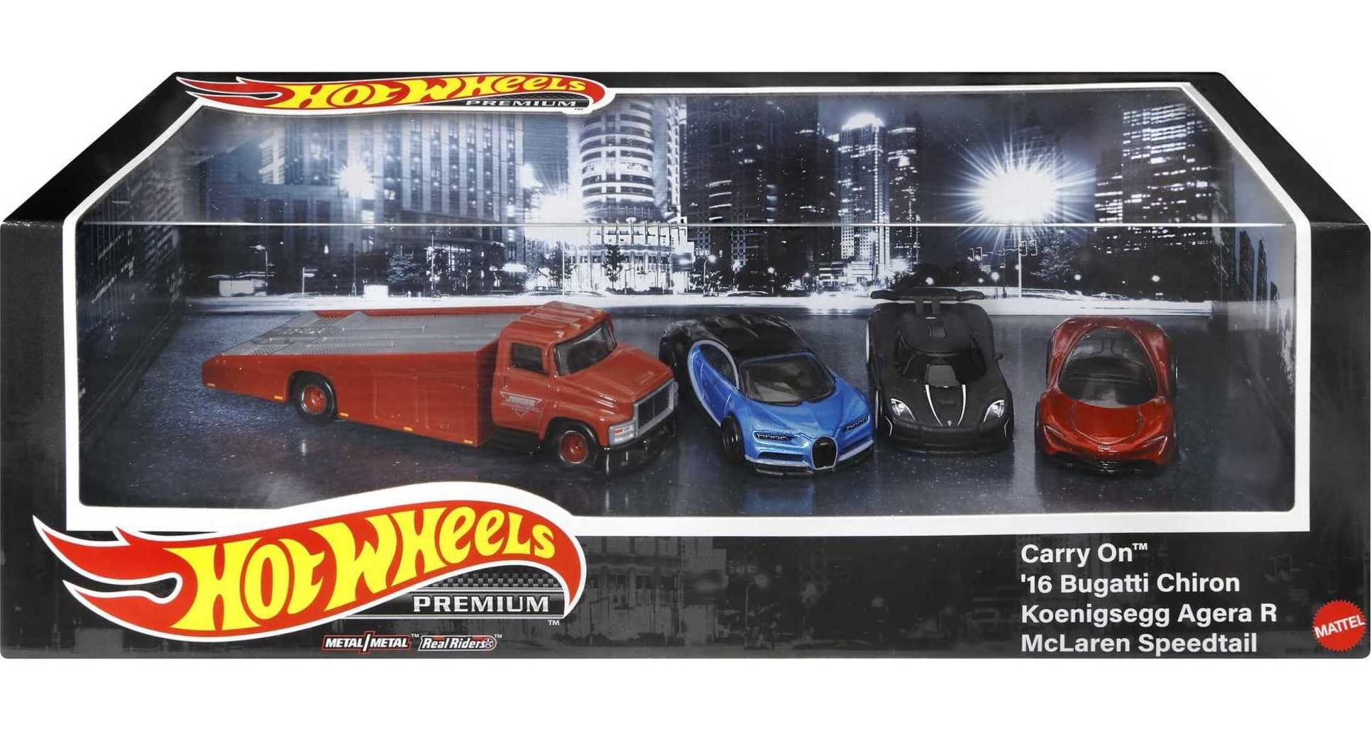Mattel Hyper Cars | Hot Wheels Premium HCR54 | Zestaw kolekcjonerski 4 części