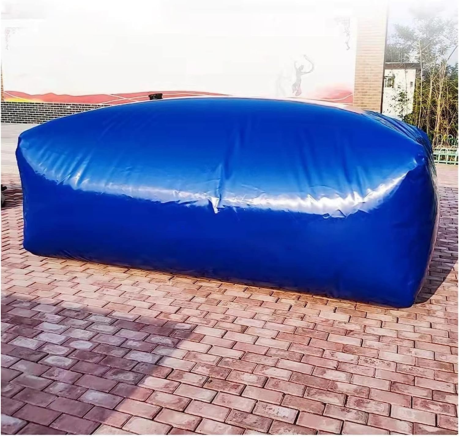 AviiSo Contenitore d'Acqua Pieghevole Serbatoio di stoccaggio dell'Acqua di Grande capacità, Acqua di stoccaggio vescica Resistente alla siccità, Uso agricolo, Blu (Size : 1.5x1x0.7m/1000L/264 Gallon