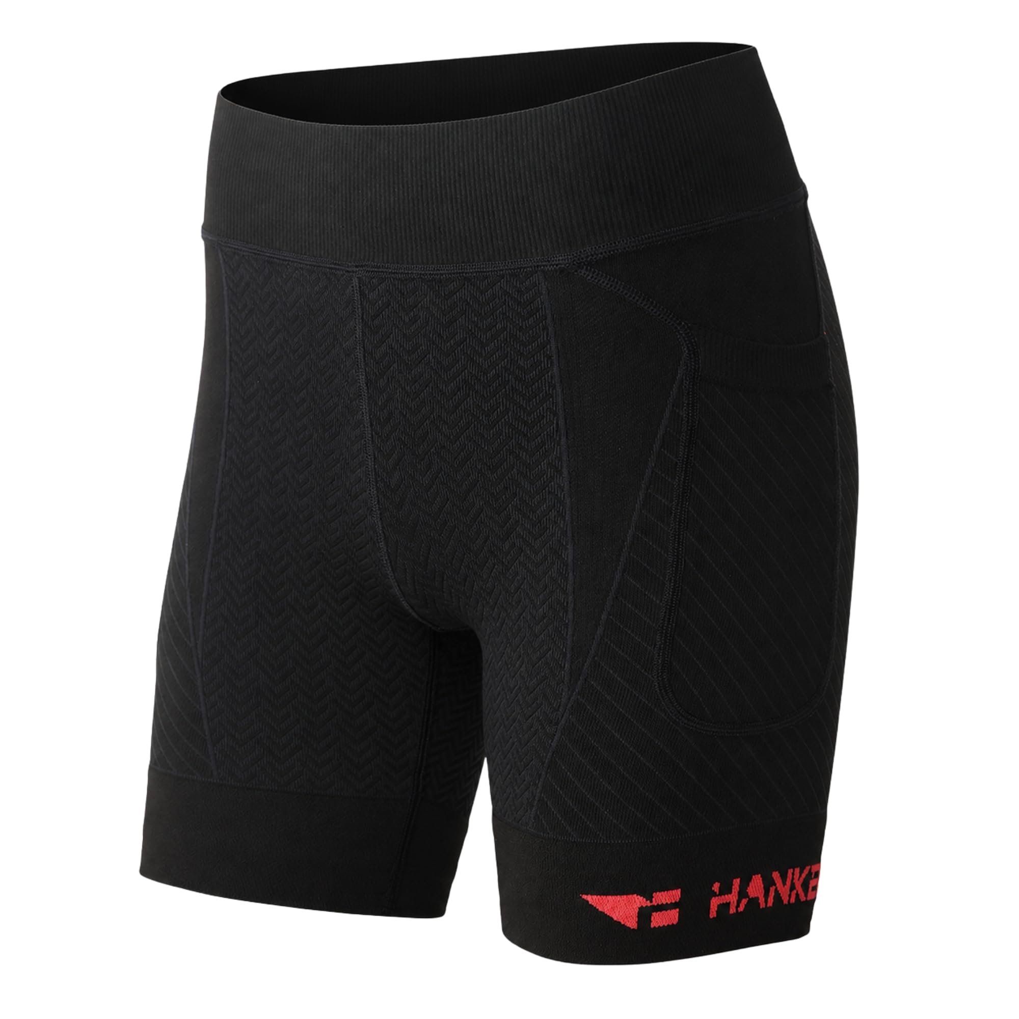 HANKER Akasha 2.0 Kompressions-Shorts für Damen, mit Taschen, Röhrenbund für Laufen, Trail und Fitness