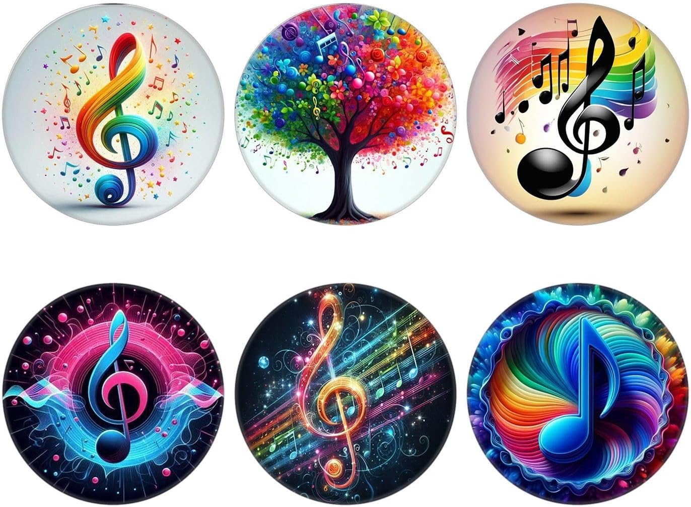 Black White Colorful Music Note