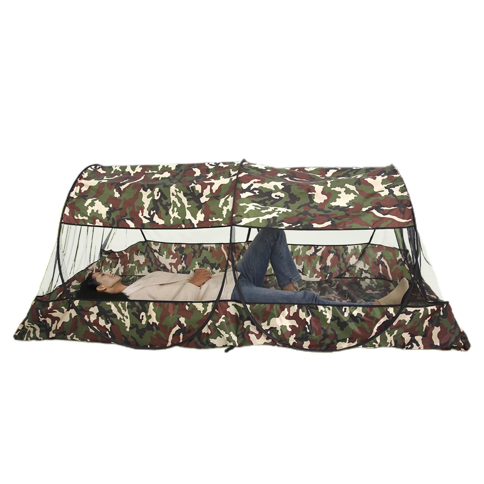 Tenda a rete per esterni – Campeggio Net – Alloggio portatile | Tenda a barriera per insetti compatta per viaggi, escursioni, picnic, all'aperto, con borsa per il trasporto, peso leggero, facile da
