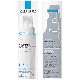La Roche-Posay Toleriane Dermallergo Ultra Soothing Repair Face Moisturizer for Sensitive Skin, Gentle Moisturizing Face Cream for Dry Skin, Packaging May Vary, Formerly Toleriane Ultra