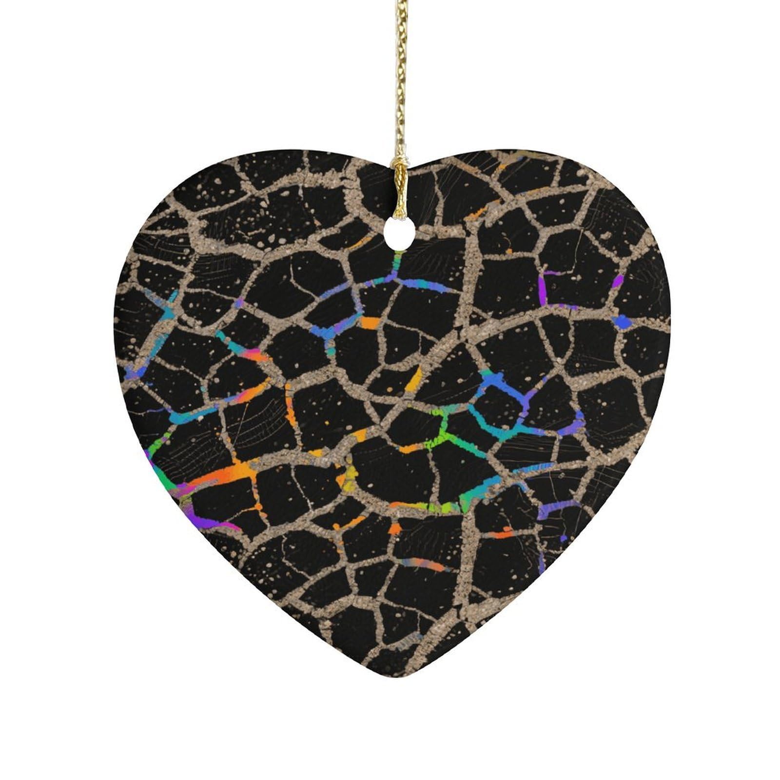 Fekiloot Style Neon Black Stone Ceramic Ornament Home Decor Keepsake