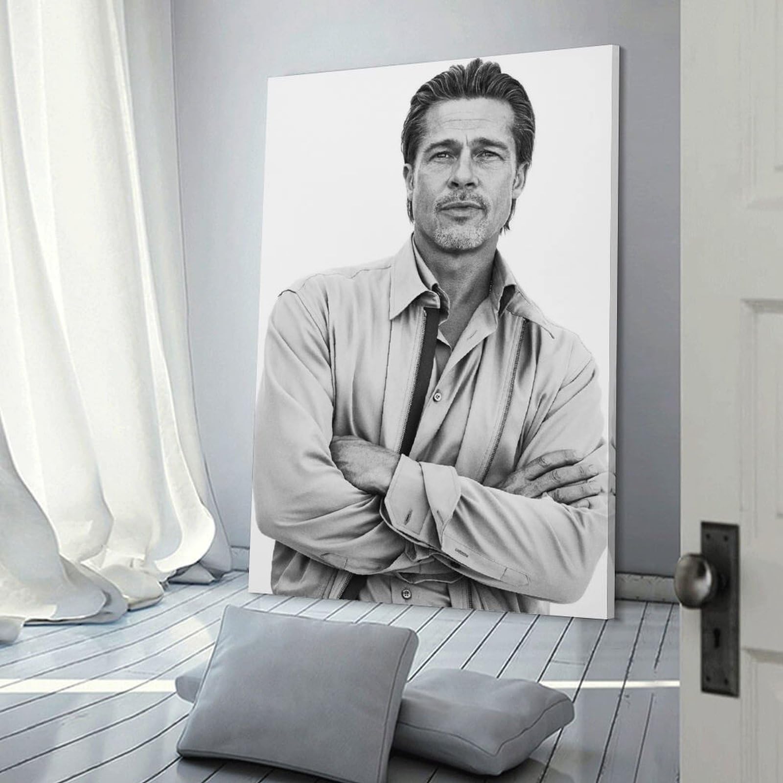 Amazon.co.jp: ブラッド・ピット ポスター 装飾画 キャンバス 壁アート