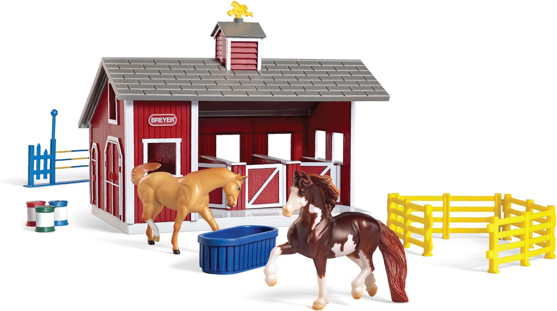 Breyer Stablebates Red Stable Set