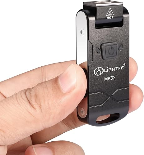 LIGHTFE Linterna recargable, rotación de 180 del cabezal de la luz del flash, 7 modos de luz con indicador de batería, mini linterna LED llavero