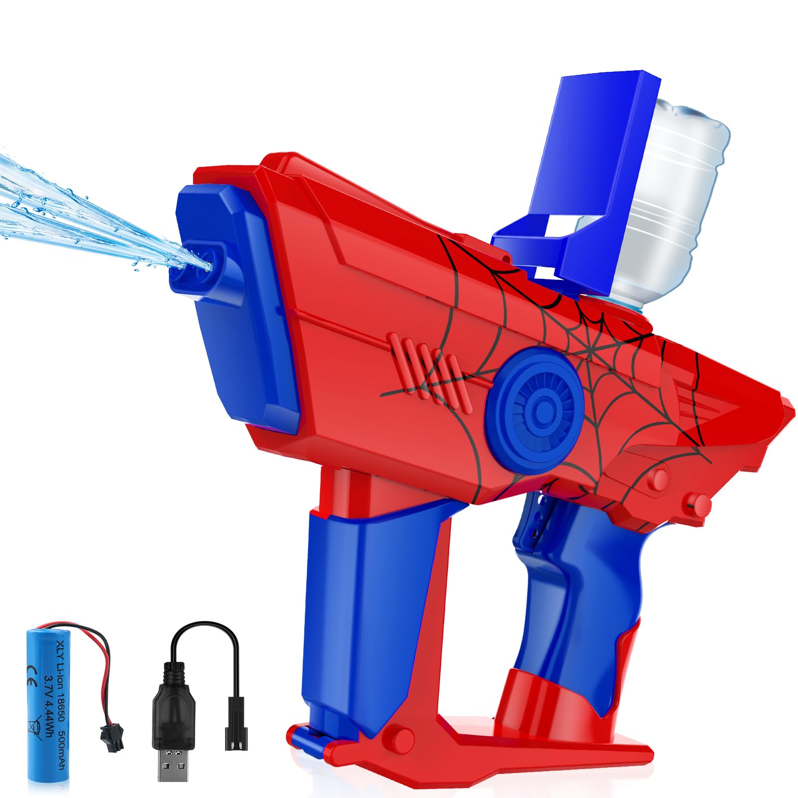 Dolanus Electric Water Gun for Kids Adults, Automatic Squirt Gun with up to 32 Ft Long Range, Summer Outdoor Beach Swimming Pool Party Toys for Ages 8