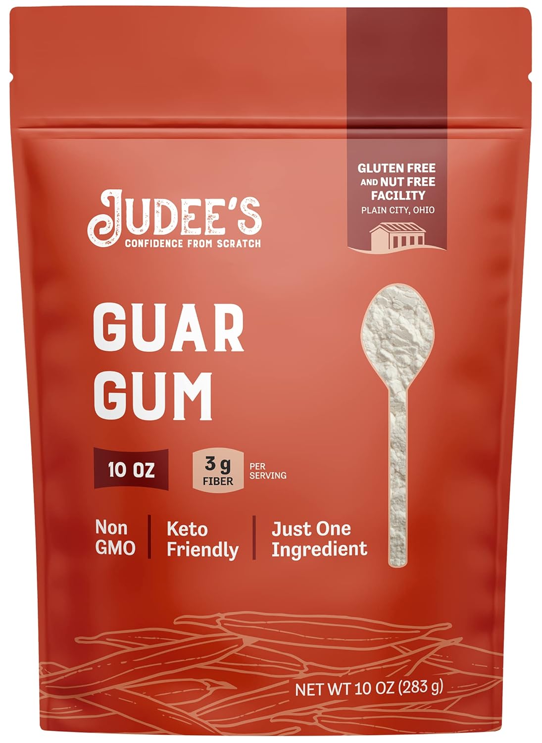 Buy Judee S Guar Gum Powder 10oz Keto Friendly Gluten Free Nut Free 100 Pure Guar Gum Derived From Guar Beans Low Carb Thickener Made In Usa Online In Tunisia B00izdimg8