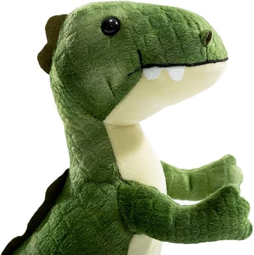 Miniatura 5 de HollyHOME Peluche T-Rex dinosaurio bebé de peluche juguete niños regalo verde 10"