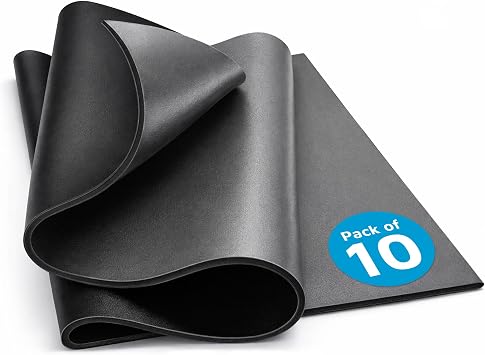 Mass Loaded Vinyl Soundproofing Luxury Liner Pro by Second Skin Audio | 1lb MLV Sound Barrier with Closed Cell Foam for Floor, Ceiling & Automotive Noise Control 3/8" Sheet - 10 Sheets