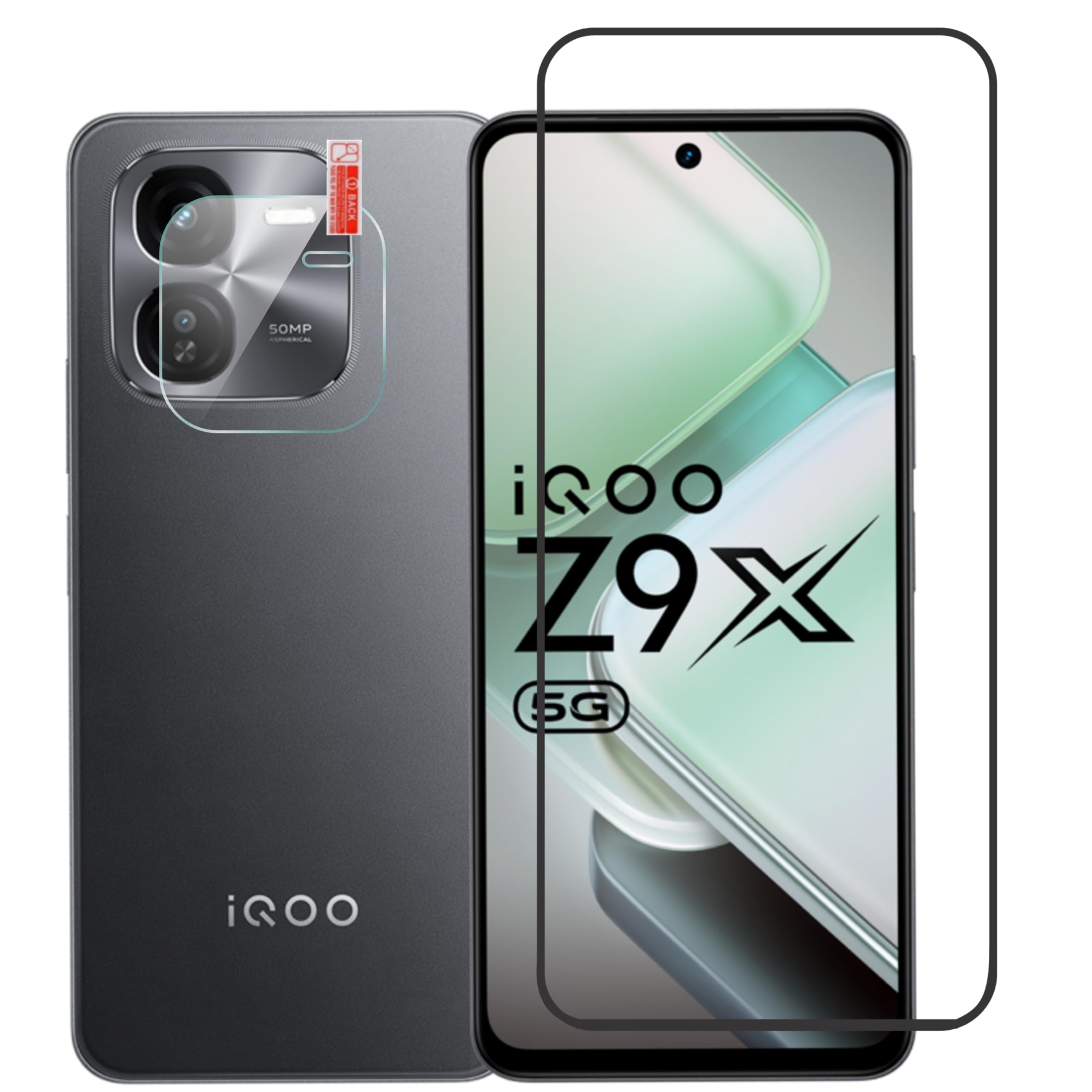 (Pack of 1) Tempered Glass with Camera Lens Protector for iqoo Z9x 5G 11D Tempered Glass Screen Guard HD Clear Tempered glass [2 in 1 Best combo] (B0D4M8LXD2) Amazon Price History, Amazon Price Tracker