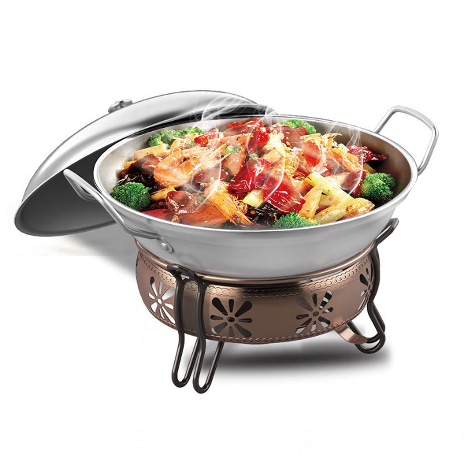 Spirituskocher Für Innenraum Mit Topf Campingkocher Tragbarer Camping Alkoholkocher, Mini Edelstahl Kochtopf-Set Für Hot Pot Grillen Picknick
