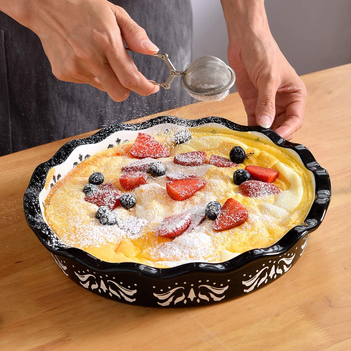 Deep Dish Inch Glass Pie Plate Pie Pans MCIRCO 4-Piece Glass Pie