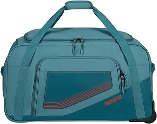 American Tourister City Racer - Reisetasche mit Rollen 68 cm, 98 L - Viel Stauraum & Separates Schuhfach - Wasserabweisend, Mehrere Griffe, Robust - Blau (Petrol)