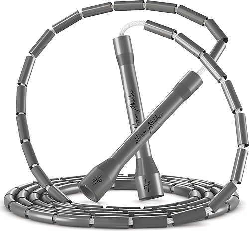 Miniatura 12 de Honor Athletics Cuerda de saltar con cuentas 2.0, ajustable con asas irrompibles y cuentas inastillables para un entrenamiento mejorado de fitness
